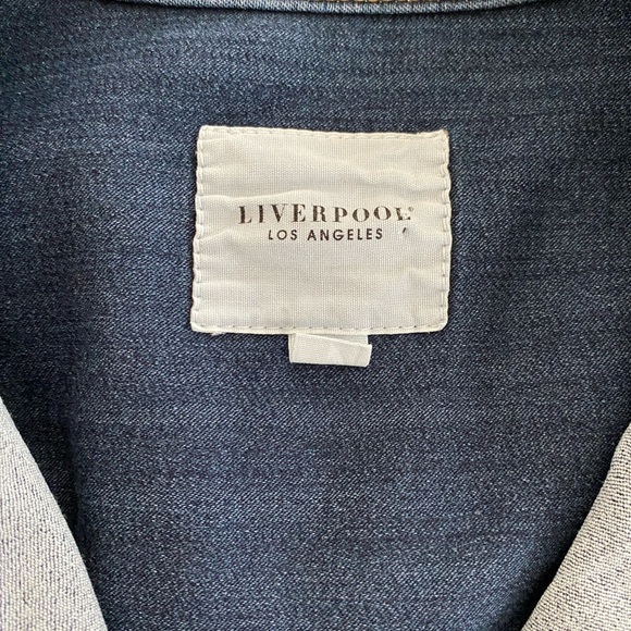 Liverpool Dark Blue Jean Jacket size medium - Picture 7 of 9